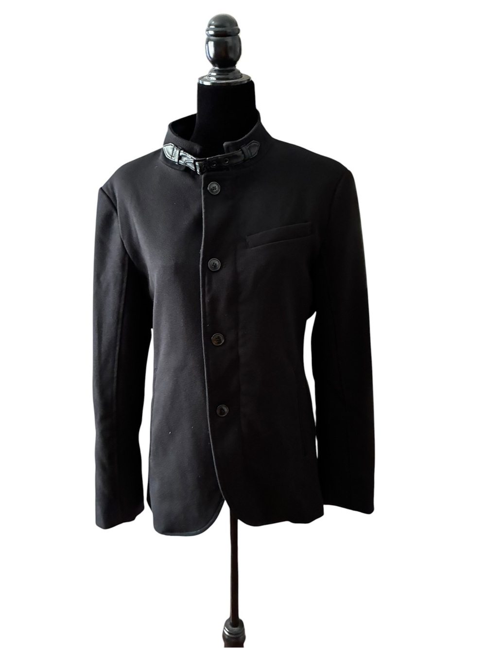 Zara Man Black Lined Jacket with Navy Label